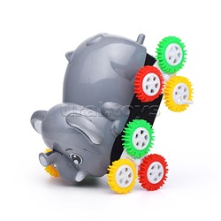 Машина "Слон" перевёртыш, на батарейках, в коробке