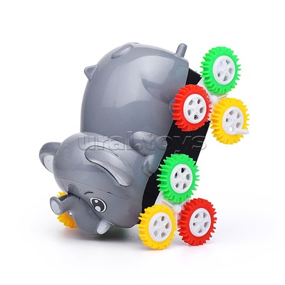 Машина "Слон" перевёртыш, на батарейках, в коробке