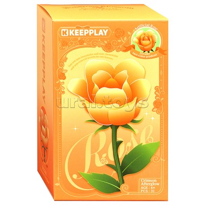 Конструктор "Роза жёлтая" (31 дет.)