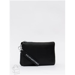 Сумка женская кожаная 9376-2Y black Polina&Eiterou  в Новосибирске