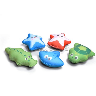 Игрушки антистресс для ванной 5 шт