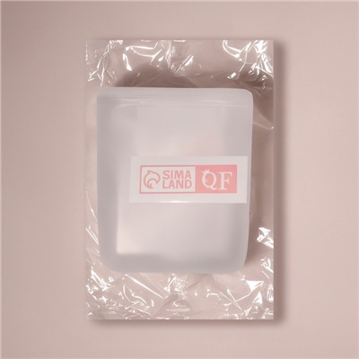 Органайзер для ватных палочек, с крышкой, 7.5×4×9 см, белый/полупрозрачный