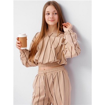 Костюм трикотажный для девочки SP377 (Бежевый)