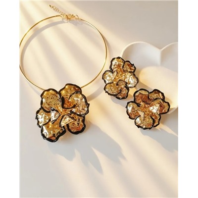 Комплект: колье-обруч и серьги