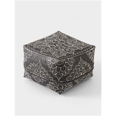 Корзинка плетёная «Бонтанг», 19×19×14 см, бамбук, тёмная