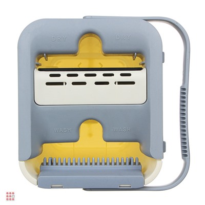 VETTA Набор для уборки: швабра, ведро с механизмом отжима, 2 насадки