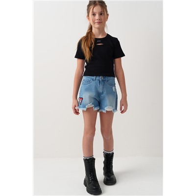 Фуфайка трикотажная для девочек (футболка) PLAYTODAY, 1243951