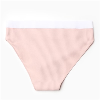 Трусы женские слипы MINAKU в рубчик, размер 40-42, бежевые