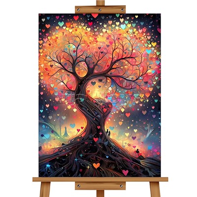Мозаика алмазная "Дерево любви" 30*40см.