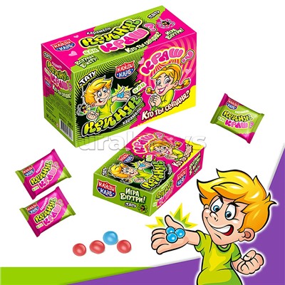 Карамель с татуировкой "Кринж или краш?" 10гр*24шт