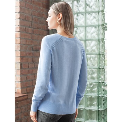 Джемпер тонкой вязки из хлопка с кашемиром