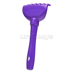 Песочный набор "Три кота" №16: Ведро с наклейкой, лопатка №5, грабельки №5, формочки (цветок + морской конёк + динозавр №1)