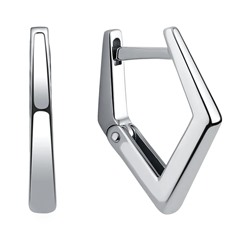 Серьги из серебра без вставки, Л-14003