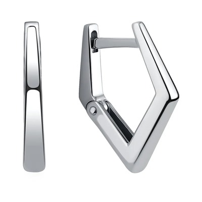 Серьги из серебра без вставки, Л-14003