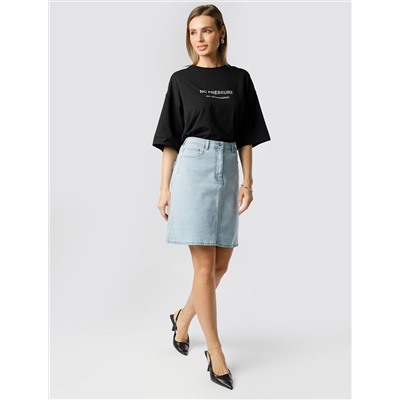 Юбка А-силуэта из эластичного денима