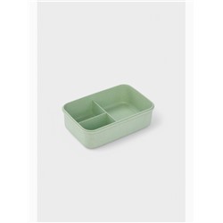 Ланч бокс в школу TAKE IT EASY, с приборами, пшеничная солома, 1.1 л, 21.5×15×7.6 см, зелёный