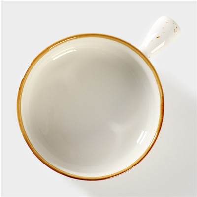 Кокотница Magistro «Церера», 500 мл, d=15 см, фарфор, белая