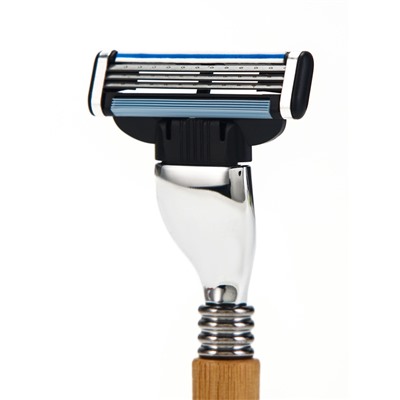 Бамбуковая бритва совместима с Gillette Mach=3