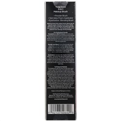 Denco, Кисть для макияжа всего лица 3 в 1, 1 шт.