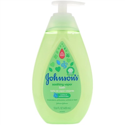 Johnson's Baby, Soothing Vapor, Bath, 13.6 fl oz (400 ml)
