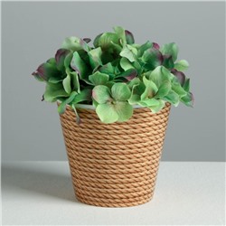 Кашпо для цветов «Эко», 800 мл, d=12 см, h=11 см, пластиковое