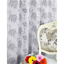 арт.  3899/190 Szare Roze (СЕРАЯ РОЗА), цвет светло-серый/темно-серый, ГОТОВАЯ ШТОРА: высота 1,8 м ширина 1,5 м,  ширина ленты 40 мм, ШТОРНАЯ ЛЕНТА.