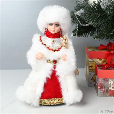 Фигурка Снегурочка 30 см / 19B603-12 /уп 36/ музыкальная
