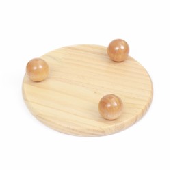 Миска керамическая на подставке 450 мл 13×5 см, серо-зелёная