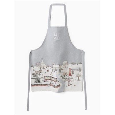 Фартук Этель Let it snow, 60×70 см, 100% хлопок, саржа 190 г/м²