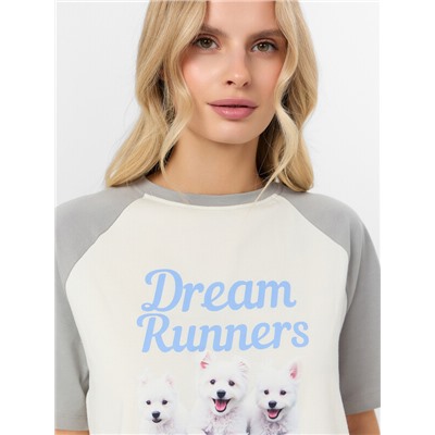 КОМПЛЕКТ ЖЕНСКИЙ (ФУТБОЛКА, БРИДЖИ) 592631