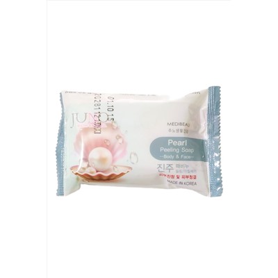 MEDIBEAU Косметическое пилинг-мыло для лица и тела с экстрактом жемчуга / Pearl Peeling Soap, 150 г KRISTALLER, 1118753