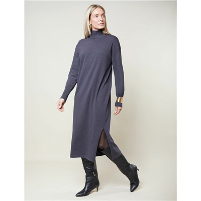 Платье тонкой вязки из хлопка с нейлоном