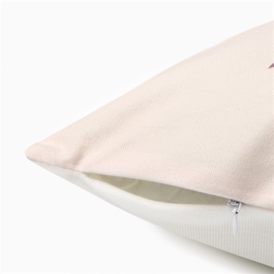 Чехол на подушку 3 шт. «Этель» Botanic, 40×40 см, велюр