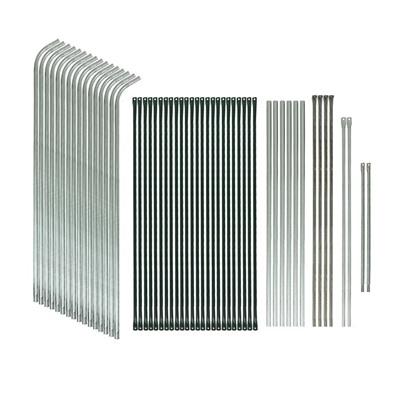 Теплица, 6.1×2.45×2.1 м, оцинкованный металл, профиль d=25 мм, чехол из спанбонда 90 г/м²