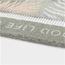 Коврик для дома LaDо́m, овал, 40×60 см, зелёный