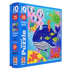 IQ Пазл макси 25 "Кит в синем море" 2+