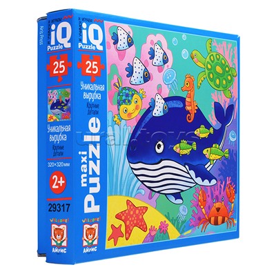 IQ Пазл макси 25 "Кит в синем море" 2+