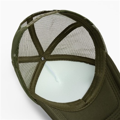 Бейсболка с сеткой MINAKU, зелёный, размер 56-58