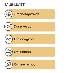 Чехол для растений, конус на завязках, 250×160 см, спанбонд с УФ-стабилизатором, плотность 60 г/м², МИКС, Greengo