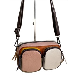 Женская сумка из натуральной кожи, цвет  мультицвет