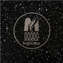 Жаровня «Гранит Black» Induction Pro, 4 л, d=28 см, стеклянная крышка, антипригарное покрытие, индукция, цвет чёрный