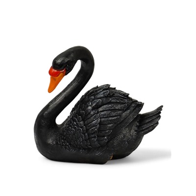 Садовая фигура из полистоуна «Лебедь», 34×25×40 см