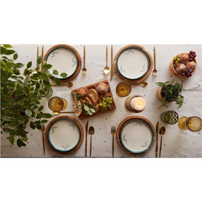 Скатерть «Этель. Незабудки», 149×110 см, 100% хлопок, саржа 190 г/м²