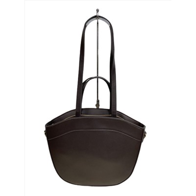 Женская сумка из искусственной кожи, цвет тёмный шоколад