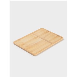 Менажница Доляна Striata, 3 секции, 32×23.5×1.2 см, бамбук