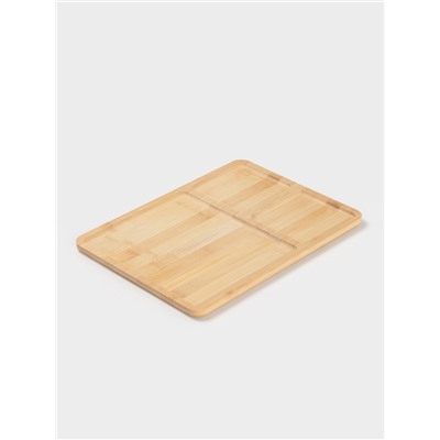 Менажница Доляна Striata, 3 секции, 32×23.5×1.2 см, бамбук