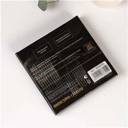 Тарелка пирожковая Magistro «Алькор», 15.5×2.2 см, с золотой отводкой, стекло, прозрачная