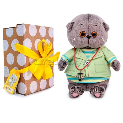 Кот Басик BABY в морском костюме