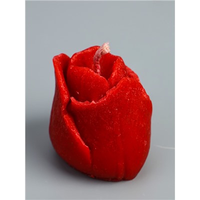 УЦЕНКА Свеча «Тюльпан», 4×4×4 см, соевый воск