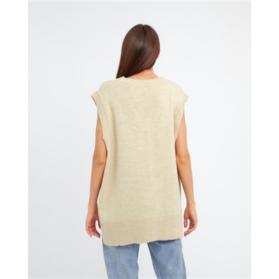 Жилет женский вязаный MIST, размер 44-46, бежевый